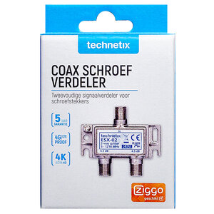 coax schroef 2-weg verdeler radio/TV